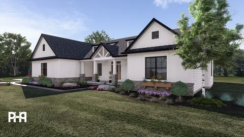 The Taurus house plan, exterior view 2